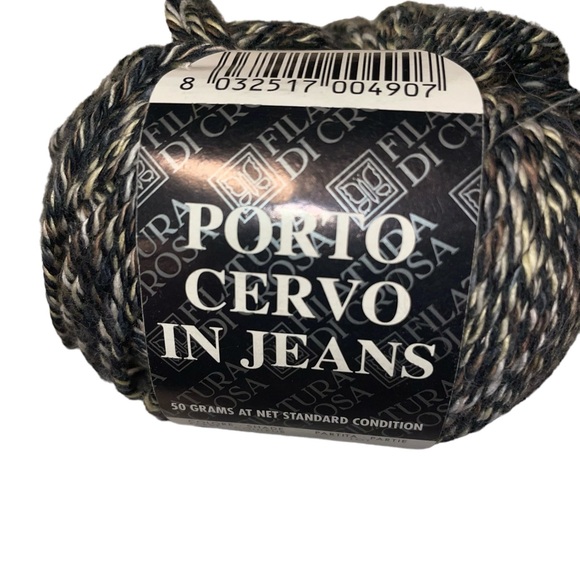 Filatura Di Crosa PORTO CERVO in JEANS Cotton Multicolor Worsted Yarn - Picture 1 of 5